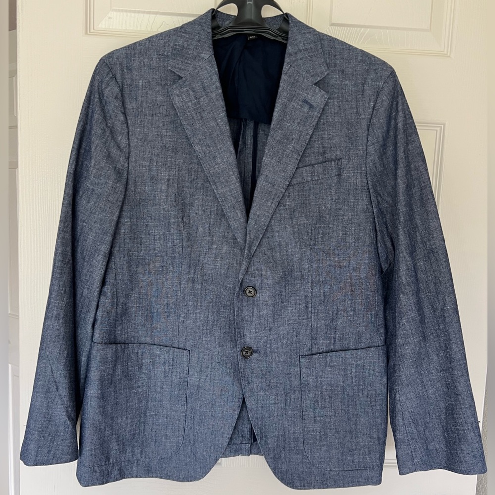 Banana Republic men’s Suit Jacket Tweed Navy 40s